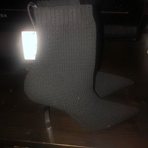 Zara sock bootie with heel
